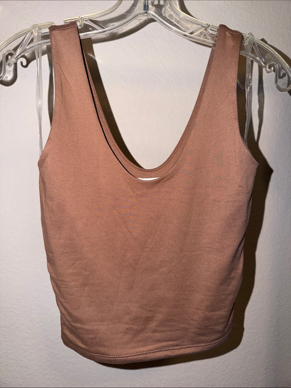 Women's Scoop Neck Tank Top in Chestnut Brown
